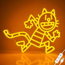 Placa de néon LED WMAT Dog Man Petey, decoração de parede, alimentada por USB
