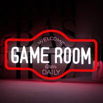 Placa de néon para sala de jogos WittyRHE 43x25 cm alimentada por USB