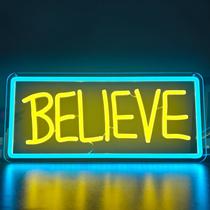 Placa de néon Ted Believe Lasso para LED regulável de quarto