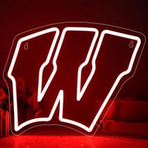 Placa de néon universitária FTMGGDG 33x33 cm alimentada por LED USB