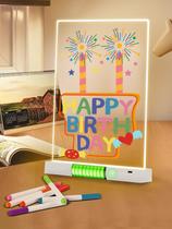 Placa de notas LED colorida BYTLK 2025 recarregável com luz noturna