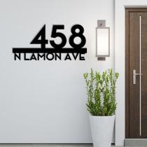 Placa de Número Residencial em Metal jvafk Personalizada Placa de Número Residencial em Metal jvafk Personalizada