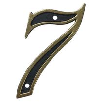 Placa De Número Residencial Para Casa Número 7 Western