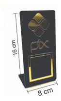Placa de Pagamento Pix em Acrílico com QR Code