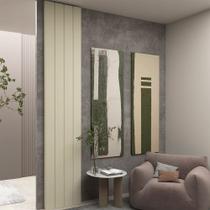 Placa de Painel Ripado MDF Majestade 046 Off White - Gelius Placa de Painel Ripado MDF Majestade 046 Off White - Gelius