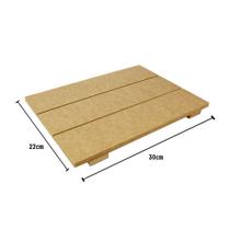 Placa de Palete em Madeira MDF 33 x 30 cm Placa de Palete em Madeira MDF 33 x 30 cm