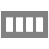 Placa de Pared ENERLITES 4-Gang 12x22 cm Seguridad Infantil Gris