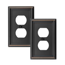 Placa de Pared OKAWYC Luca Pack de 2 Cubiertas Metálicas en Bronce Envejecido Placa de Pared OKAWYC Luca Pack de 2 Cubiertas Metálicas en Bronce Envejecido