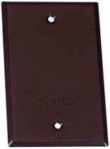 Placa de parede à prova de intempéries de 1 gangue Sigma Engineered 14240BR Bronze