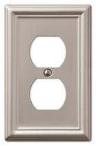 Placa de parede Amerelle 149DBN Chelsea 1 Duplex em níquel escovado