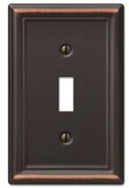 Placa de parede Amerelle 149TDB 1 Toggle Steel Aged Bronze