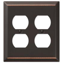 Placa de parede Amerelle 163DDDB Steel Envelhecido Bronze 12x12 cm