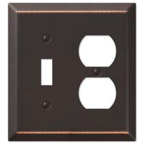 Placa de parede Amerelle 163TDDB Century 1 Toggle 1 Duplex Bronze