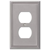 Placa de parede Amerelle 77DBN Modern Brushed Nickel 6x8x1 cm Placa de parede Amerelle 77DBN Modern Brushed Nickel 6x8x1 cm