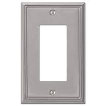 Placa de parede Amerelle 77RBN Metro Line 1 Rocker Cast Metal Placa de parede Amerelle 77RBN Metro Line 1 Rocker Cast Metal