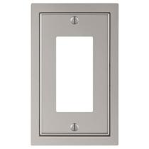 Placa de parede Amerelle 900RN 1 Rocker Cast Metal Satin Nickel Placa de parede Amerelle 900RN 1 Rocker Cast Metal Satin Nickel