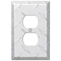 Placa de parede Amerelle 955D Diamond Plate Alumínio Prata Placa de parede Amerelle 955D Diamond Plate Alumínio Prata