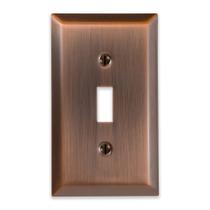 Placa de parede Amerelle Century Single Toggle Steel Antique Copper Placa de parede Amerelle Century Single Toggle Steel Antique Copper