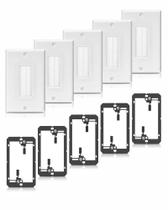 Placa de parede ANONION, pacote com 5 escovas individuais com suporte de montagem Placa de parede ANONION, pacote com 5 escovas individuais com suporte de montagem