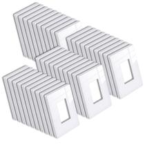 Placa de parede BESTTEN USWP6 1-Gang, tamanho médio, 12,4 x 7,9 cm, pacote com 40 Placa de parede BESTTEN USWP6 1-Gang, tamanho médio, 12,4 x 7,9 cm, pacote com 40