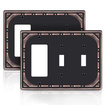Placa de parede BEYIMEN Combination 2 Toggle/1 Decorator 3 Gang x2 Placa de parede BEYIMEN Combination 2 Toggle/1 Decorator 3 Gang x2