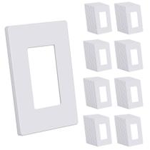 Placa de parede CML Hardware Screwless Decorator 7,4 x 11,9 cm, pacote com 80