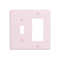 Placa de parede combinada de 2 módulos, rosa-claro, em policarbonato