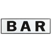Placa de parede de bar com acabamento em metal lacado Cheung