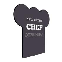 Placa de Parede Decorativa - Chef De Primeira Placa de Parede Decorativa - Chef De Primeira