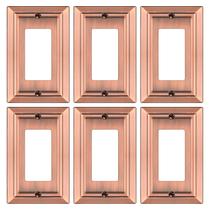 Placa de parede Dyekou Metal para tomadas elétricas, cobre antigo