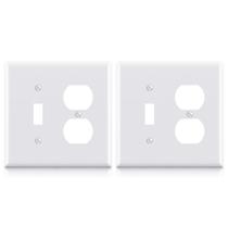 Placa de parede ELEGRP 1-Toggle Light Interruptor 1-Receptáculo Duplex