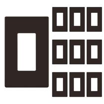 Placa de parede ENERLITES 1-Gang Brown Gloss Policarbonate 12,4x7,9cm Placa de parede ENERLITES 1-Gang Brown Gloss Policarbonate 12,4x7,9cm