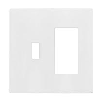 Placa de parede ENERLITES Double Switch 12x12 cm em policarbonato