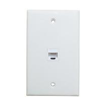 Placa de parede Ethernet AEDNX BUPLDET 1 porta CAT6 fêmea para fêmea