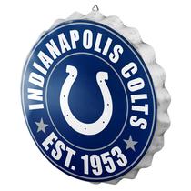 Placa de parede FOCO Indianapolis Colts NFL Fun Giant Bottle Cap Design