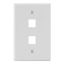 Placa de parede ICC Oversize de 2 portas em plástico ABS branco Placa de parede ICC Oversize de 2 portas em plástico ABS branco