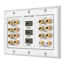 Placa de parede ICESPRING 3 Gang 7.2 Surround Sound com HDMI