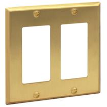 Placa de parede Interruptor de luz dupla Rio Salto BRASS 12x12 cm Placa de parede Interruptor de luz dupla Rio Salto BRASS 12x12 cm