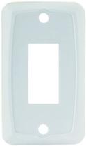 Placa de Parede JR Products 12845 Branca para Interruptor Simples