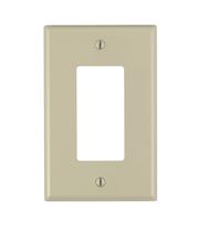 Placa de parede Leviton 1-Gang Decora Nylon Midway, pacote com 10 unidades, marfim
