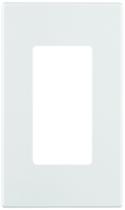 Placa de parede Leviton 1-Gang Decora Plus Screwless 80301-SW branca Placa de parede Leviton 1-Gang Decora Plus Screwless 80301-SW branca