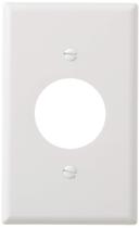 Placa de parede Leviton 1-Gang, furo termofixo de 3,57 cm, branca