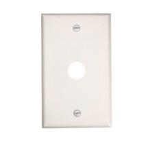 Placa de parede Leviton 1-Gang para dispositivo de telefone/cabo branca