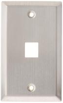 Placa de parede Leviton 1 porta SG QP WP em aço inoxidável