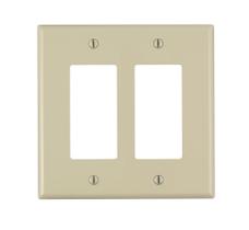 Placa de parede Leviton 2-Gang Decora/GFCI Decora Midway Ivory