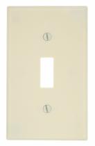 Placa de parede Leviton 78001 1-Gang Toggle Device Switch Light Almond Placa de parede Leviton 78001 1-Gang Toggle Device Switch Light Almond
