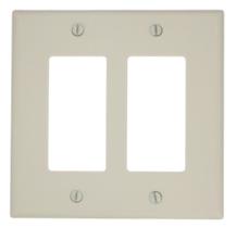 Placa de parede Leviton 80609-T 2-Gang Decora GFCI Light Almond Placa de parede Leviton 80609-T 2-Gang Decora GFCI Light Almond