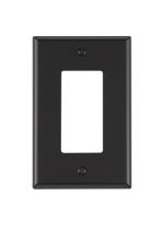 Placa de parede Leviton PJ26-E 1-Gang Midway Black
