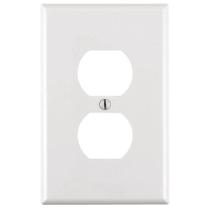 Placa de parede Leviton PJ8-WM Receptáculo duplex de 1 gangue branco x10