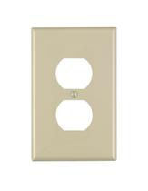 Placa de parede Leviton Receptáculo duplex de 1 gangue Midway Ivory PJ8-I Placa de parede Leviton Receptáculo duplex de 1 gangue Midway Ivory PJ8-I
